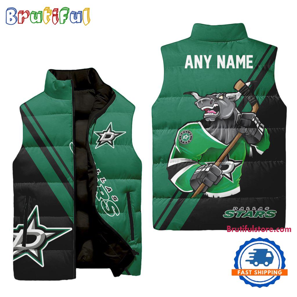 Sportswearmerch Dallas Stars NHL Sleeveless Puffer Jacket For Fan