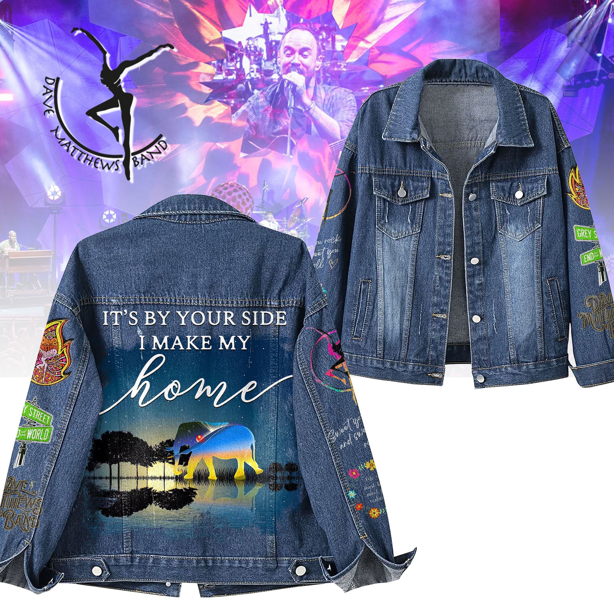 Sportswearmerch Dave Matthews Band Denim Jacket Gift For Fans