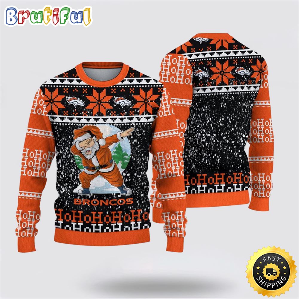 Sportswearmerch Denver Broncos NFL And Santa Claus Christmas Sweater For Fan