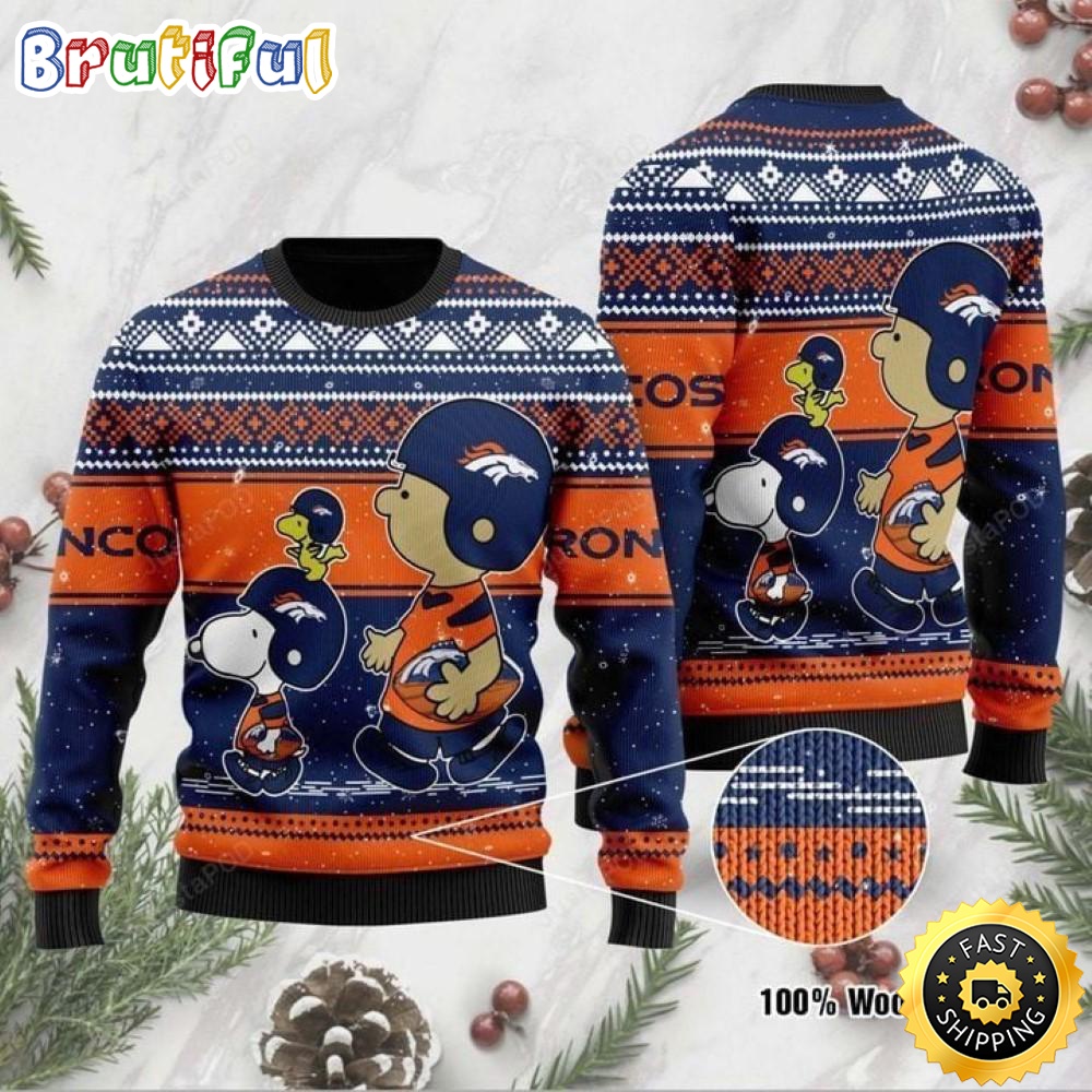 Sportswearmerch Denver Broncos NFL Baby Yoda Personalized Christmas Sweater For Fan