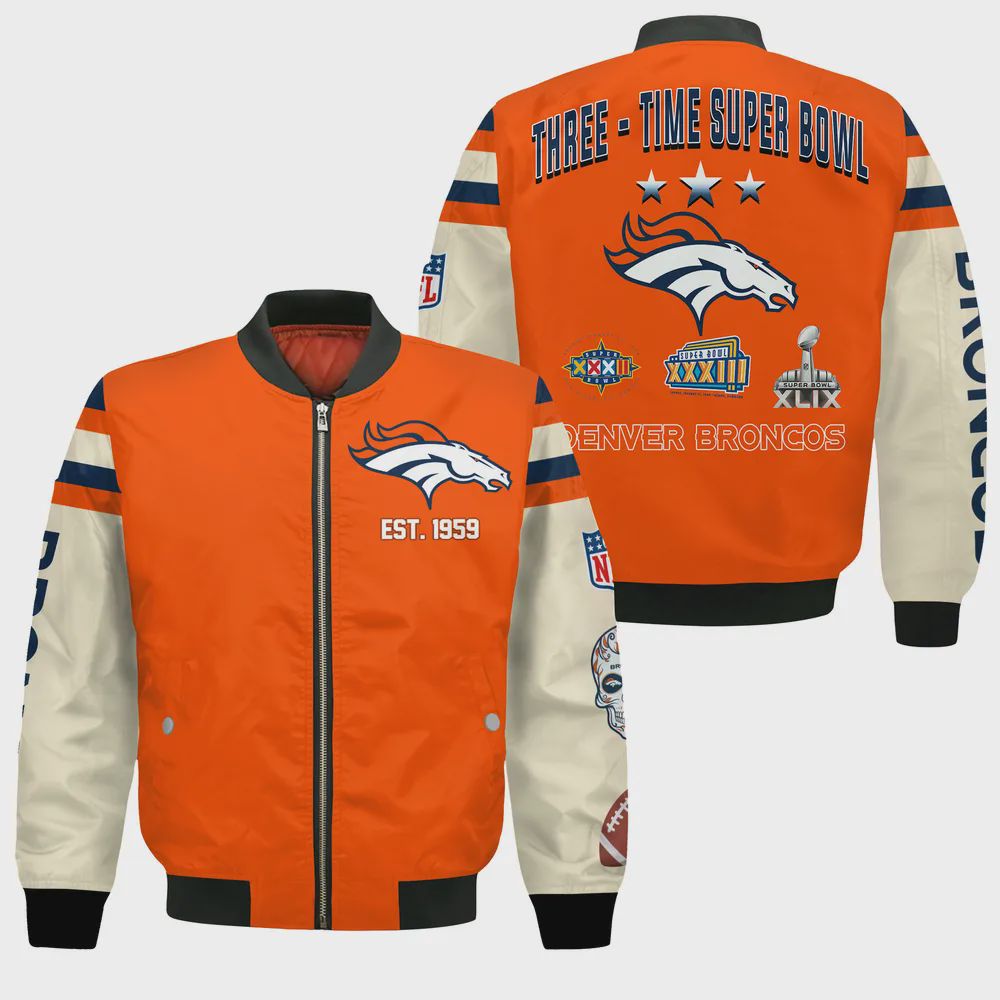 Sportswearmerch Denver Broncos NFL Bomber Jacket For Fan