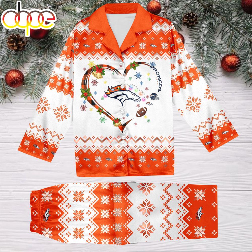 Sportswearmerch Denver Broncos NFL Christmas Personalized Pajamas For Fan