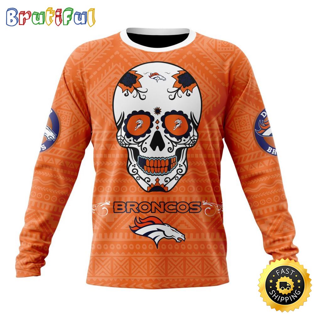 Sportswearmerch Denver Broncos NFL Crewneck Personalized Sweater For Fan