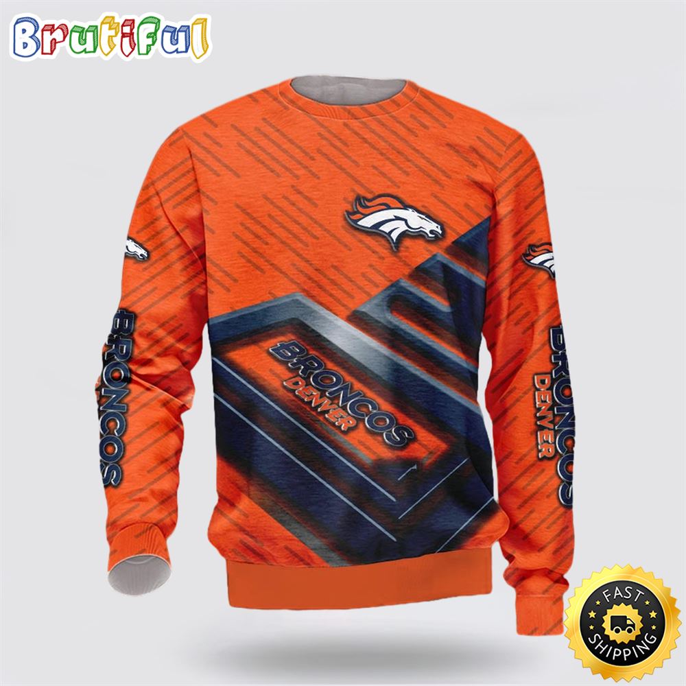 Sportswearmerch Denver Broncos NFL Crewneck Sweater For Fan
