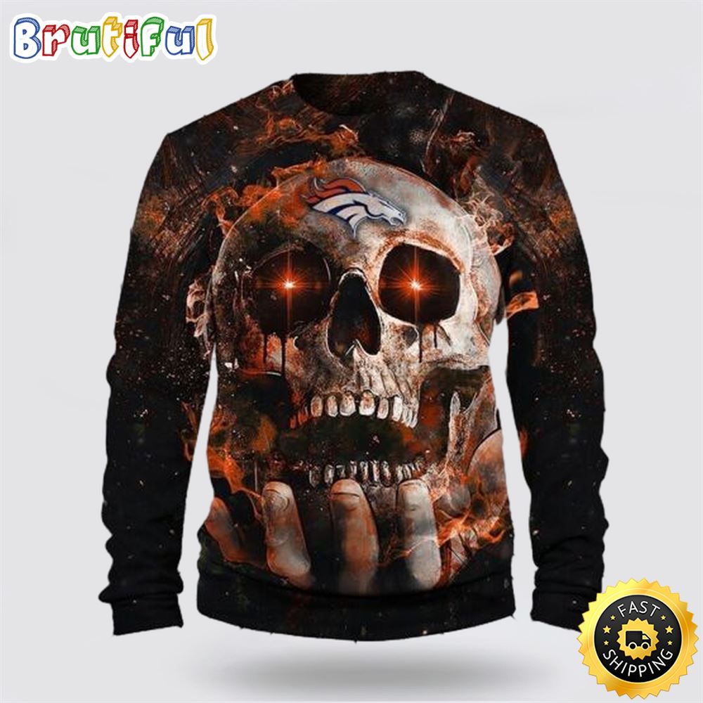 Sportswearmerch Denver Broncos NFL Crewneck Sweater For Fan