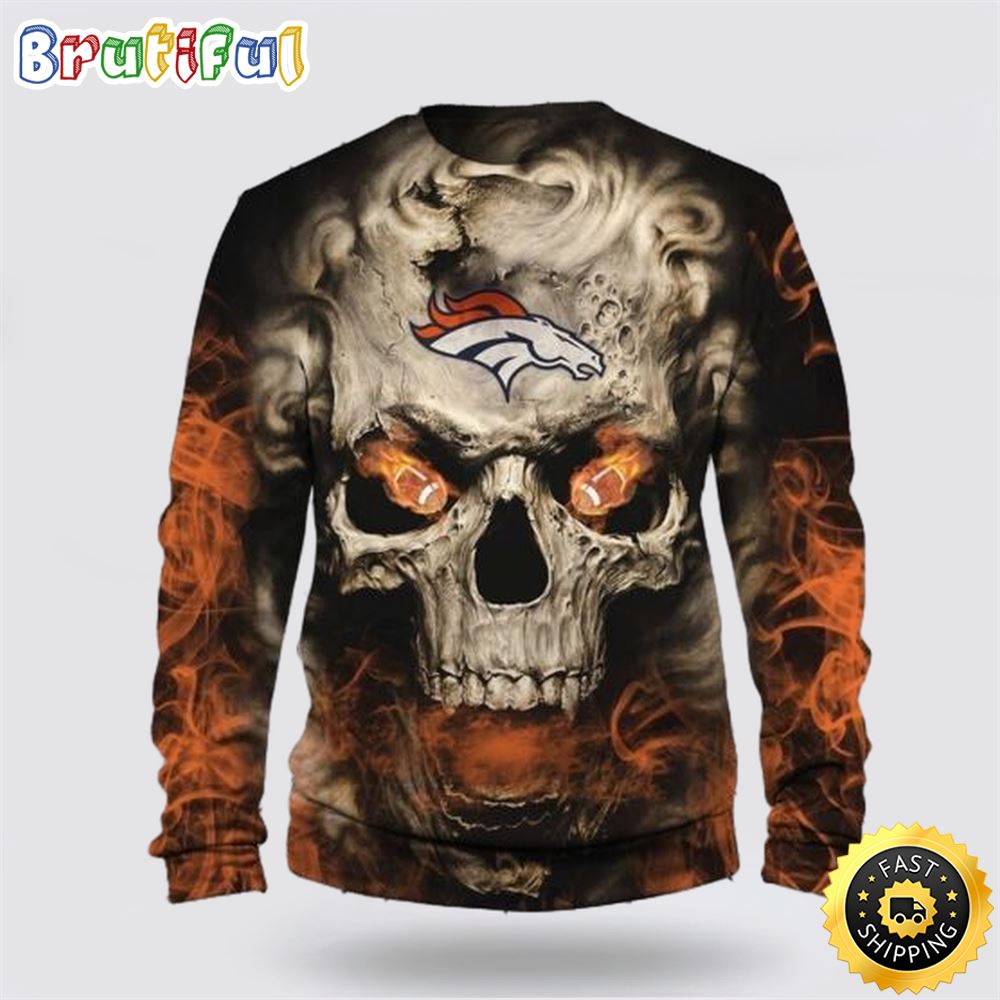 Sportswearmerch Denver Broncos NFL Crewneck Sweater For Fan