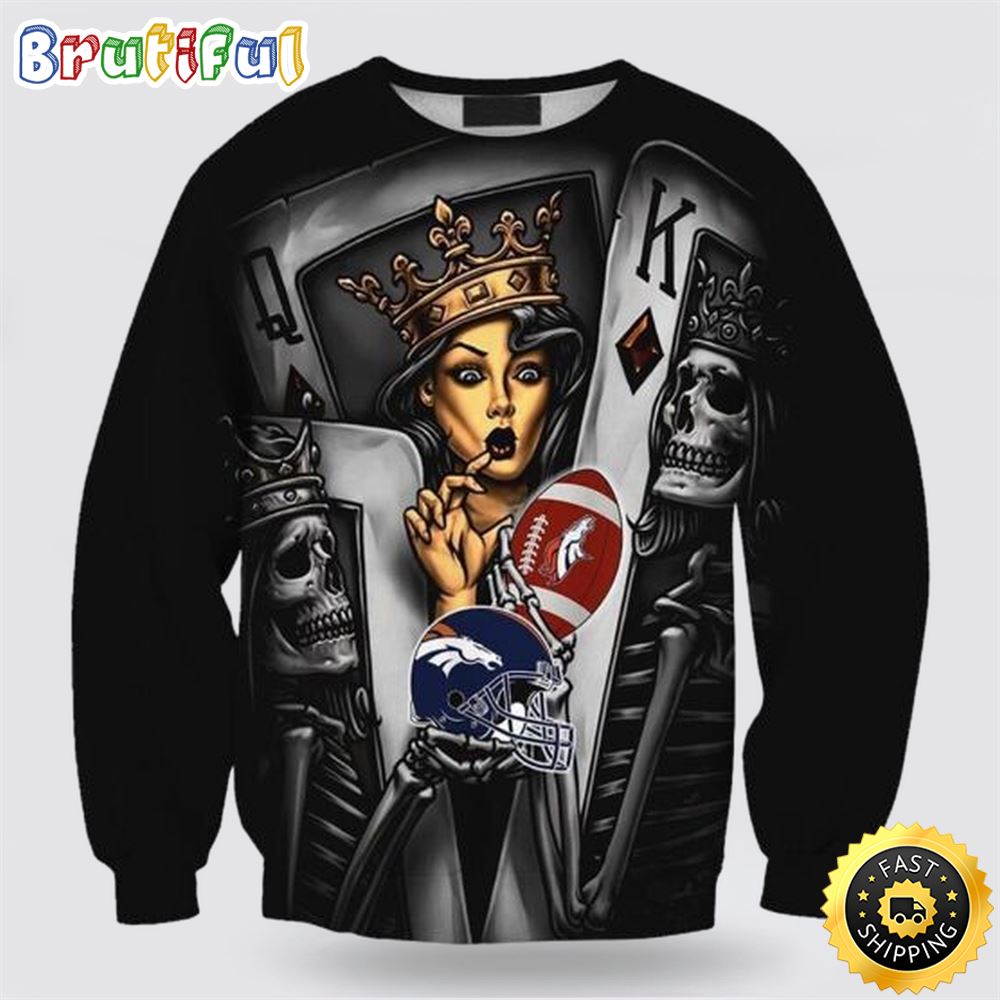 Sportswearmerch Denver Broncos NFL Crewneck Sweater For Fan