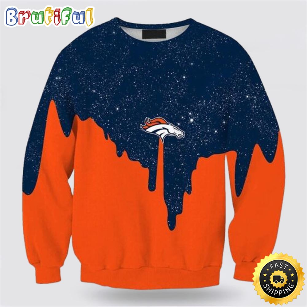 Sportswearmerch Denver Broncos NFL Crewneck Sweater For Fan
