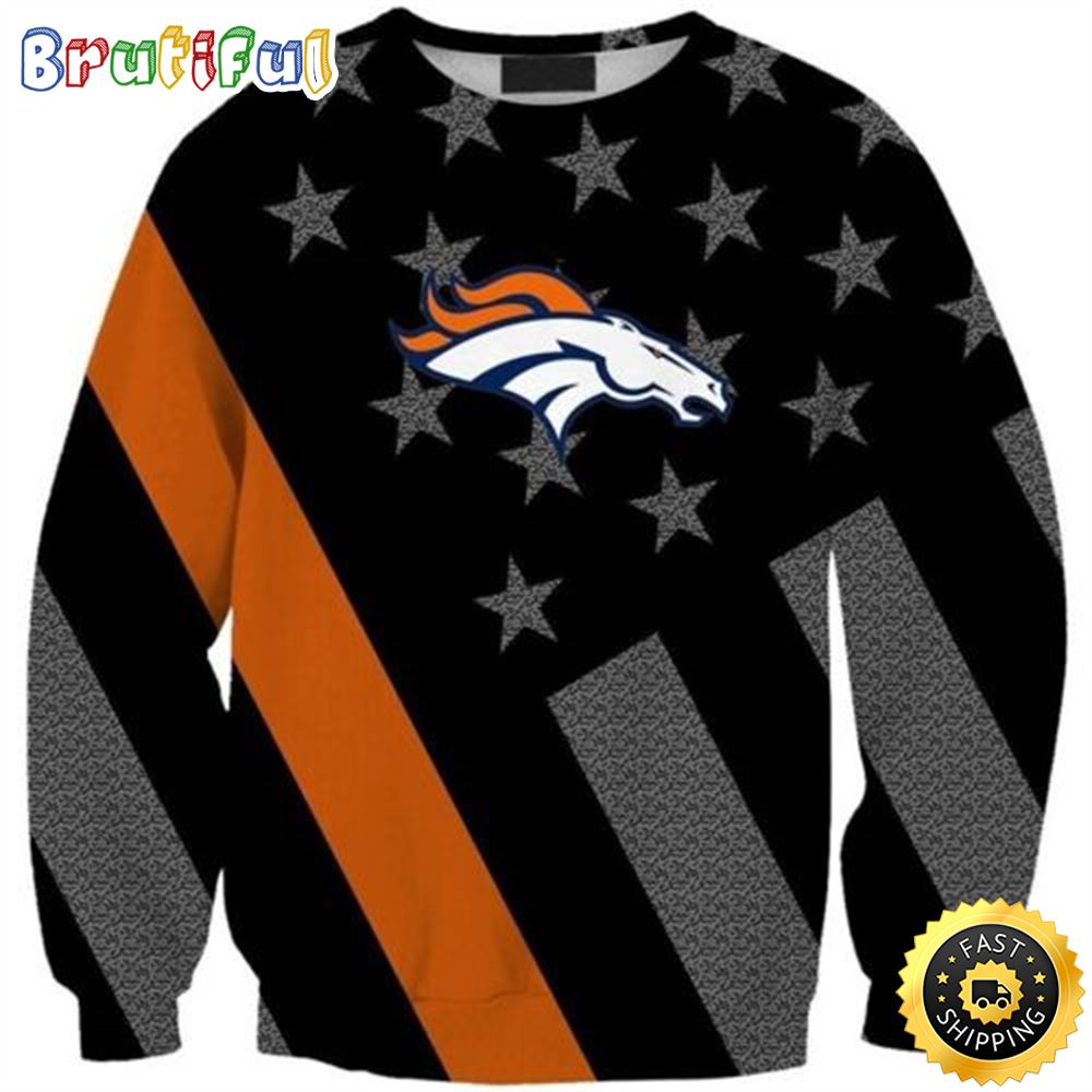 Sportswearmerch Denver Broncos NFL Crewneck Sweater For Fan