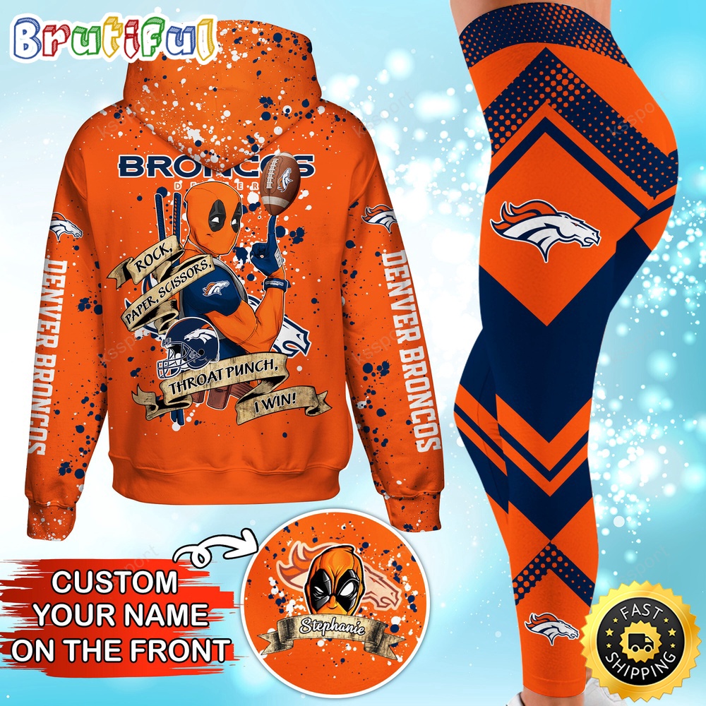 Sportswearmerch Denver Broncos NFL Hoodie Leggings For Fan