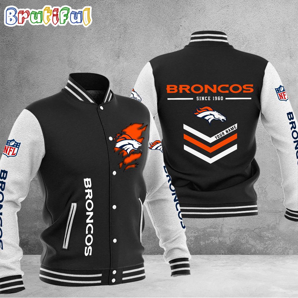 Sportswearmerch Denver Broncos NFL Personalized Baseball Jacket For Fan