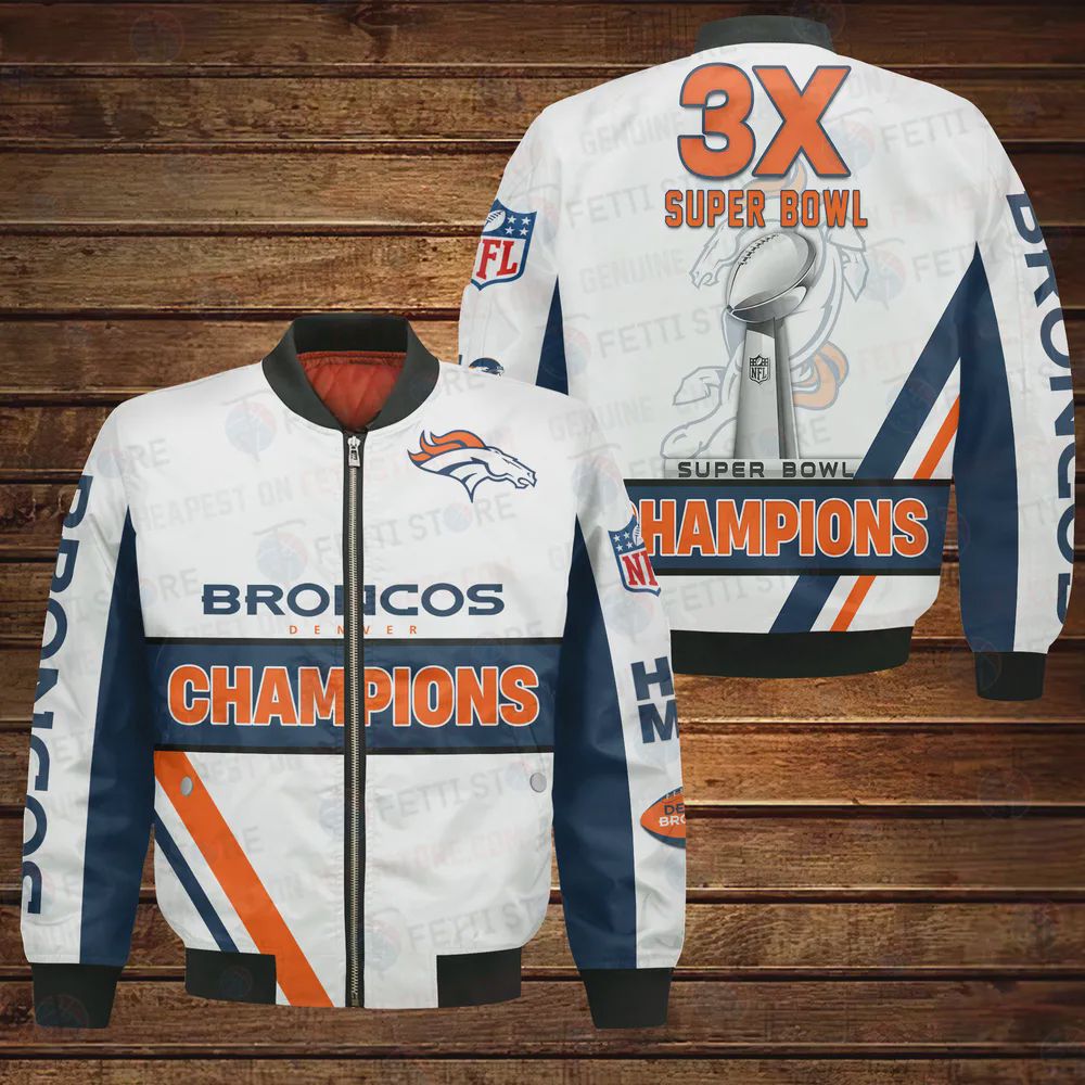 Sportswearmerch Denver Broncos NFL Personalized Bomber Jacket For Fan