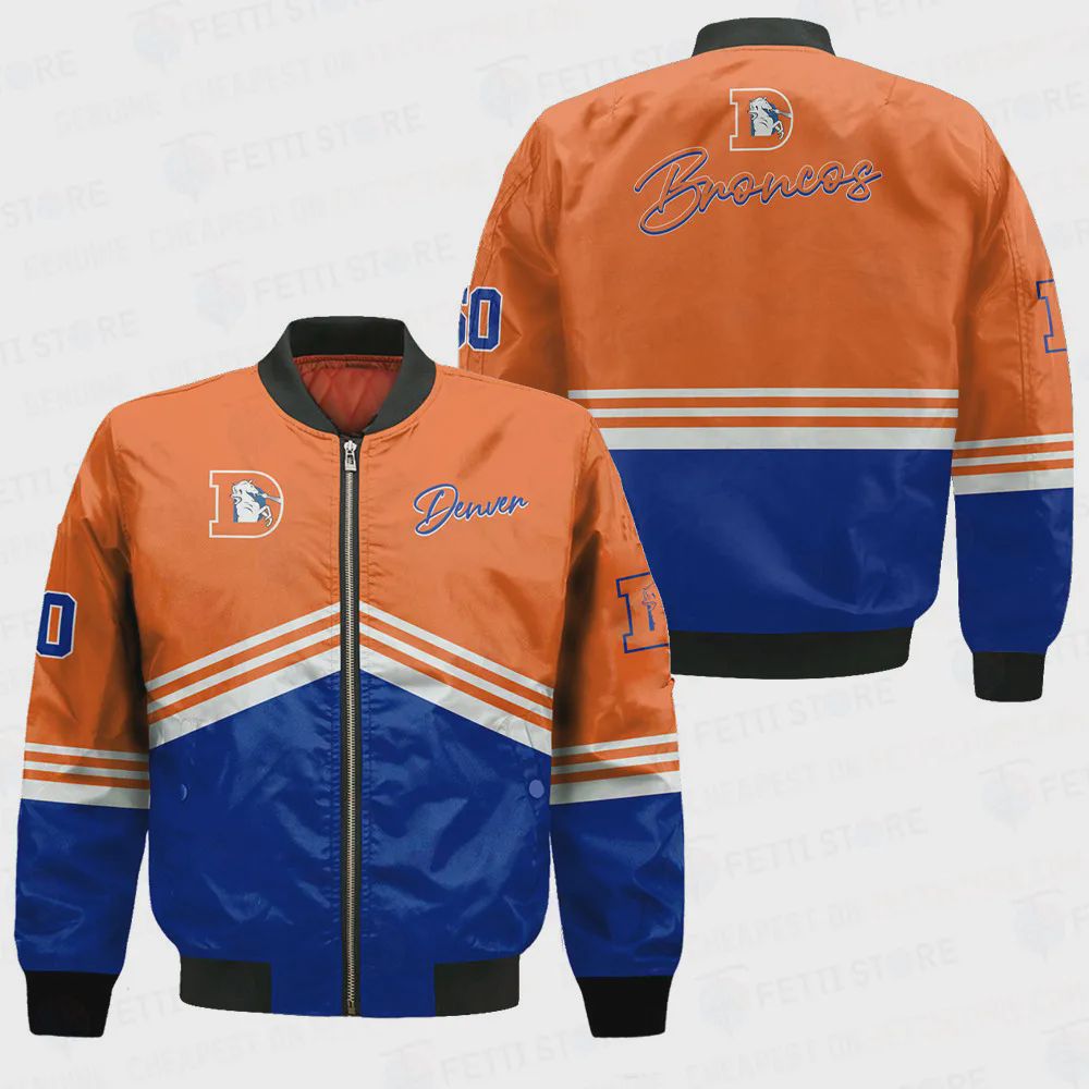 Sportswearmerch Denver Broncos NFL Personalized Bomber Jacket For Fan