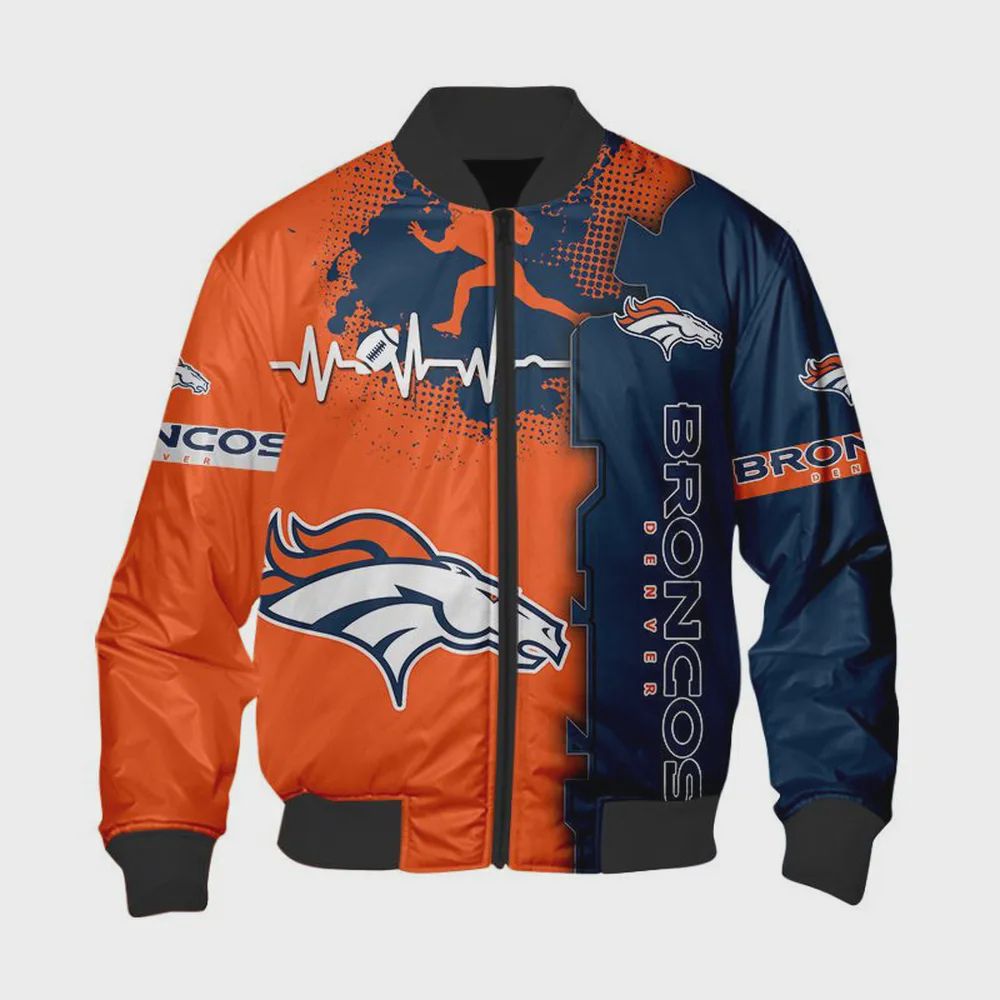 Sportswearmerch Denver Broncos NFL Personalized Bomber Jacket For Fan