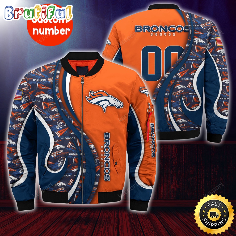 Sportswearmerch Denver Broncos NFL Personalized Bomber Jacket For Fan