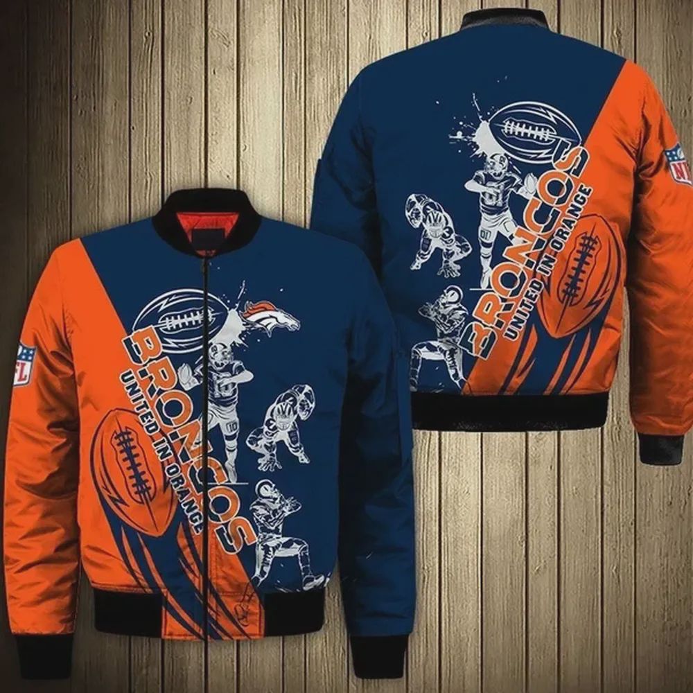 Sportswearmerch Denver Broncos NFL Personalized Bomber Jacket For Fan
