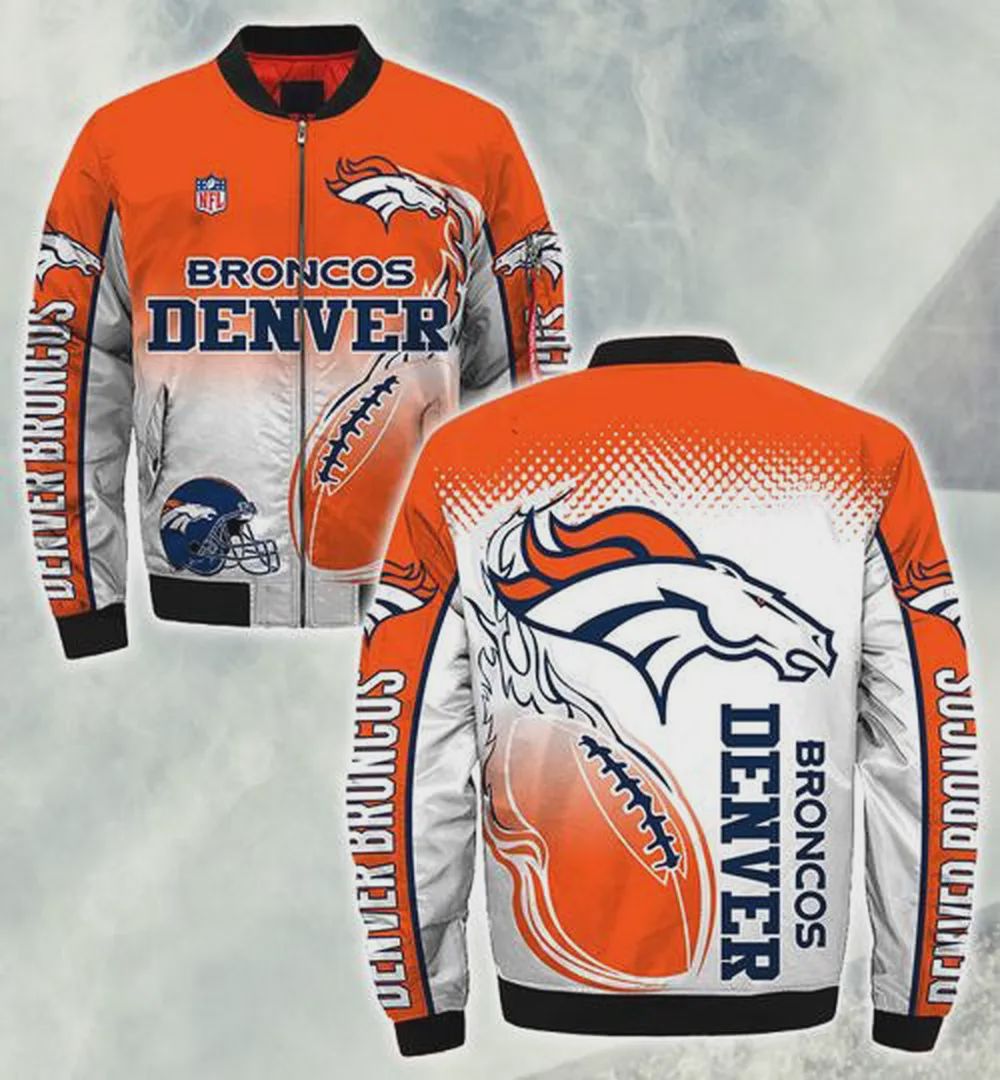 Sportswearmerch Denver Broncos NFL Personalized Bomber Jacket For Fan