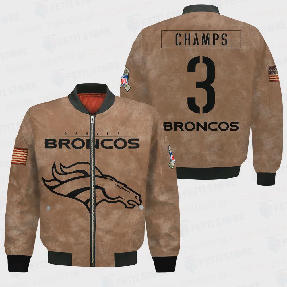 Sportswearmerch Denver Broncos NFL Personalized Bomber Jacket For Fan