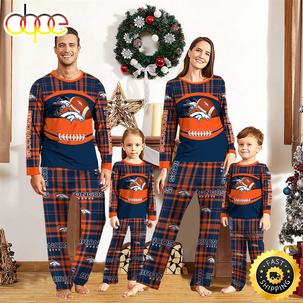 Sportswearmerch Denver Broncos NFL Personalized Pajamas Family For Fan