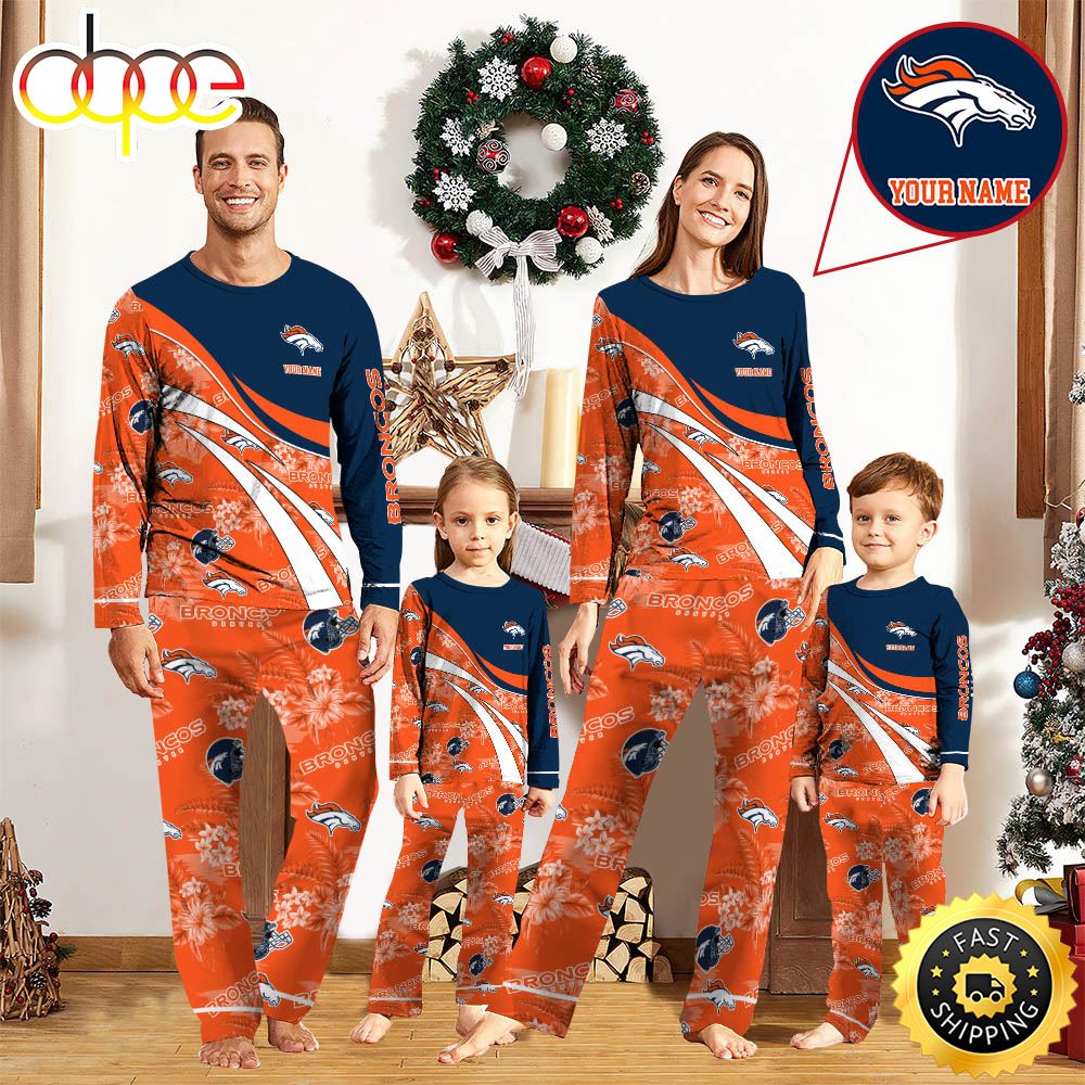 Sportswearmerch Denver Broncos NFL Personalized Pajamas Family For Fan