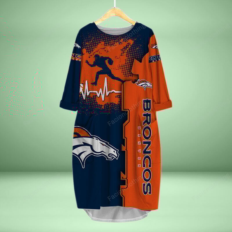 Sportswearmerch Denver Broncos NFL Personalized Pocket Dress For Fan
