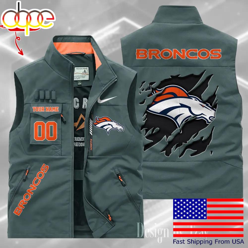 Sportswearmerch Denver Broncos NFL Personalized Pocket Vest For Fan