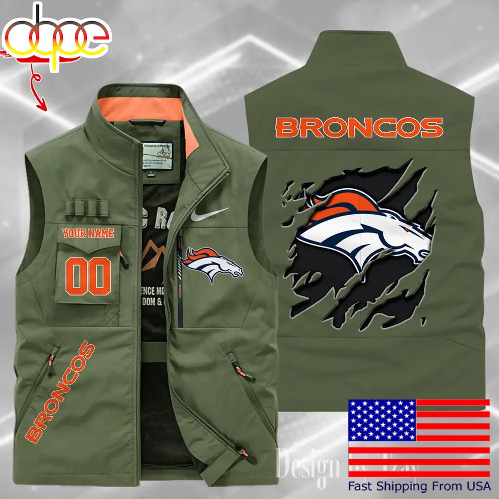 Sportswearmerch Denver Broncos NFL Personalized Pocket Vest For Fan