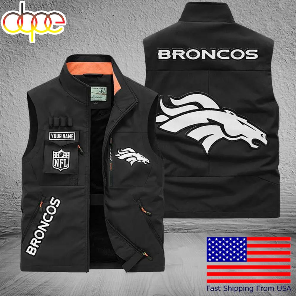 Sportswearmerch Denver Broncos NFL Personalized Pocket Vest For Fans For Fan
