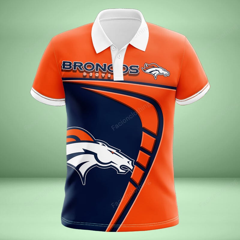 Sportswearmerch Denver Broncos NFL Personalized Polo Shirt For Fan