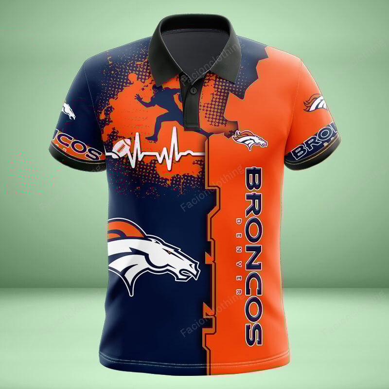 Sportswearmerch Denver Broncos NFL Personalized Polo Shirt For Fan