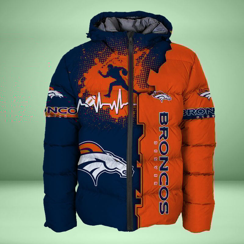 Sportswearmerch Denver Broncos NFL Personalized Puffer Jacket For Fan