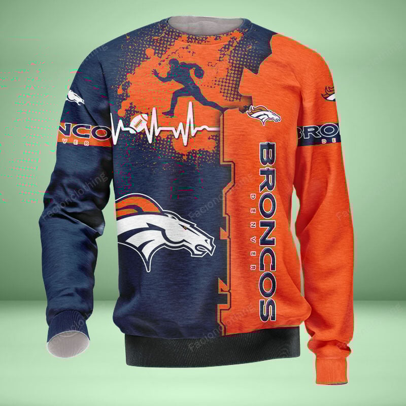 Sportswearmerch Denver Broncos NFL Personalized Sweater For Fan