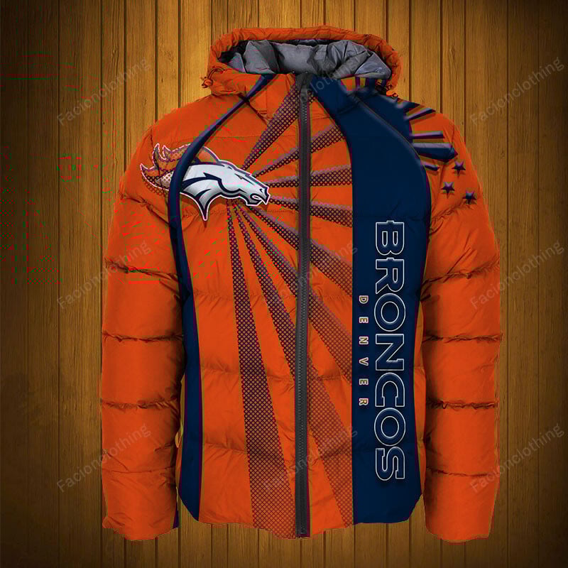 Sportswearmerch Denver Broncos NFL Puffer Jacket Personalized For Fan
