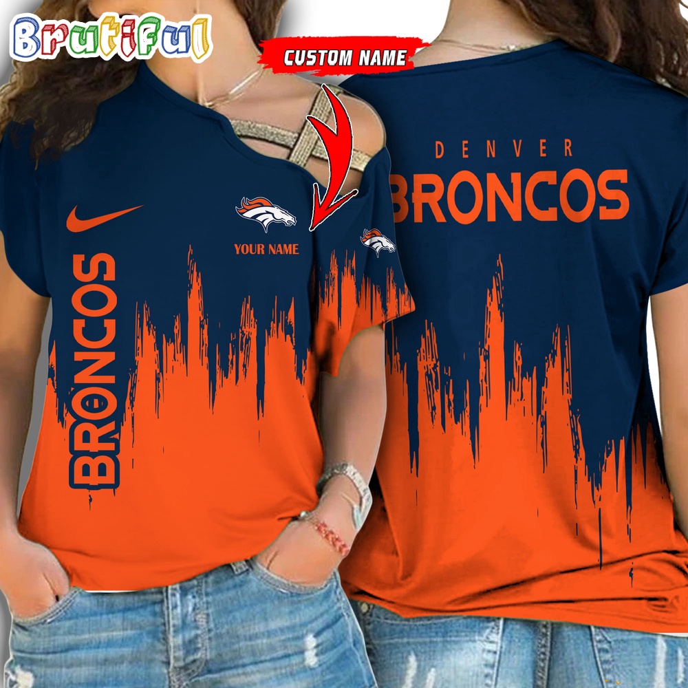 Sportswearmerch Denver Broncos NFL Strapless Sleeve Short For Fan