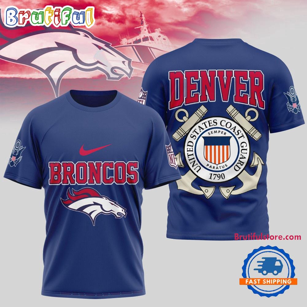 Sportswearmerch Denver Broncos NFL United States Coast Guard T-Shirt For Fan