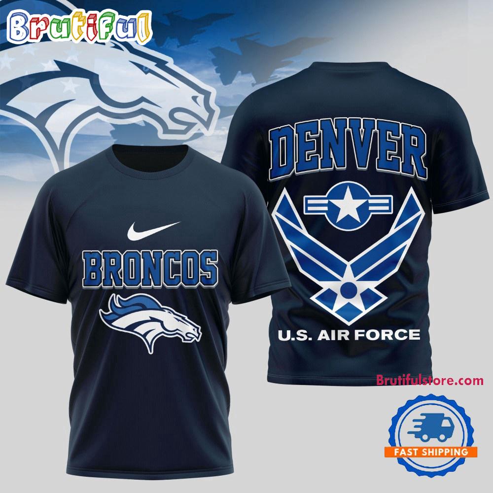 Sportswearmerch Denver Broncos NFL Us Air Force Military T-Shirt For Fan