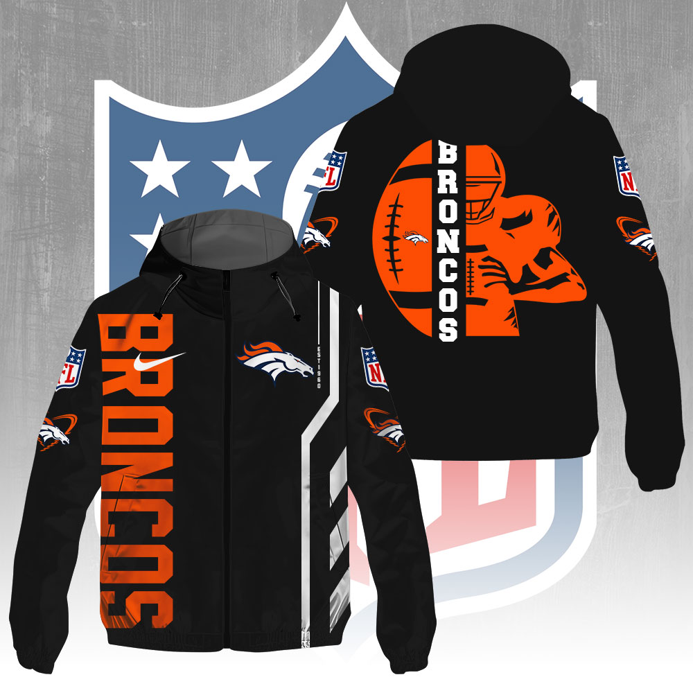 Sportswearmerch Denver Broncos NFL Windbreaker Jacket For Fan