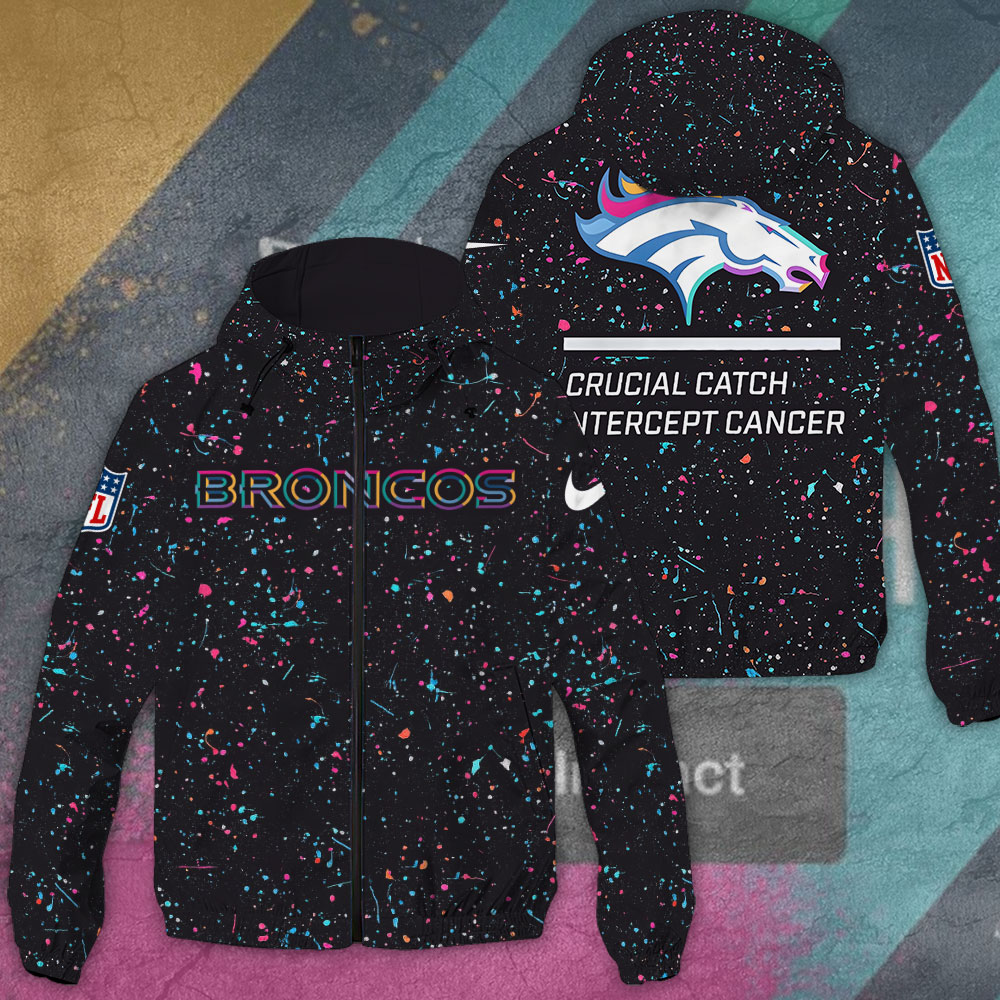 Sportswearmerch Denver Broncos NFL Windbreaker Jacket For Fan