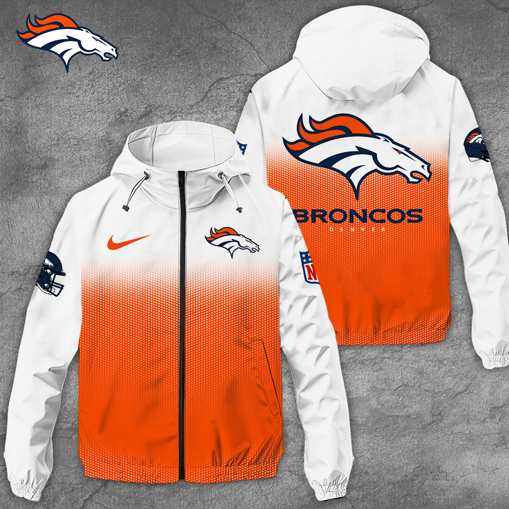 Sportswearmerch Denver Broncos NFL Windbreaker Jacket For Fan