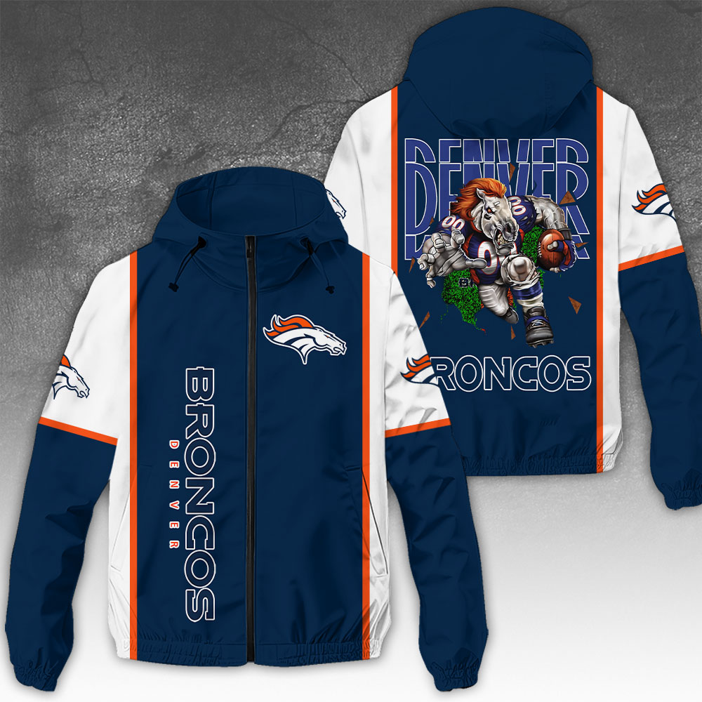 Sportswearmerch Denver Broncos NFL Windbreaker Jacket For Fan