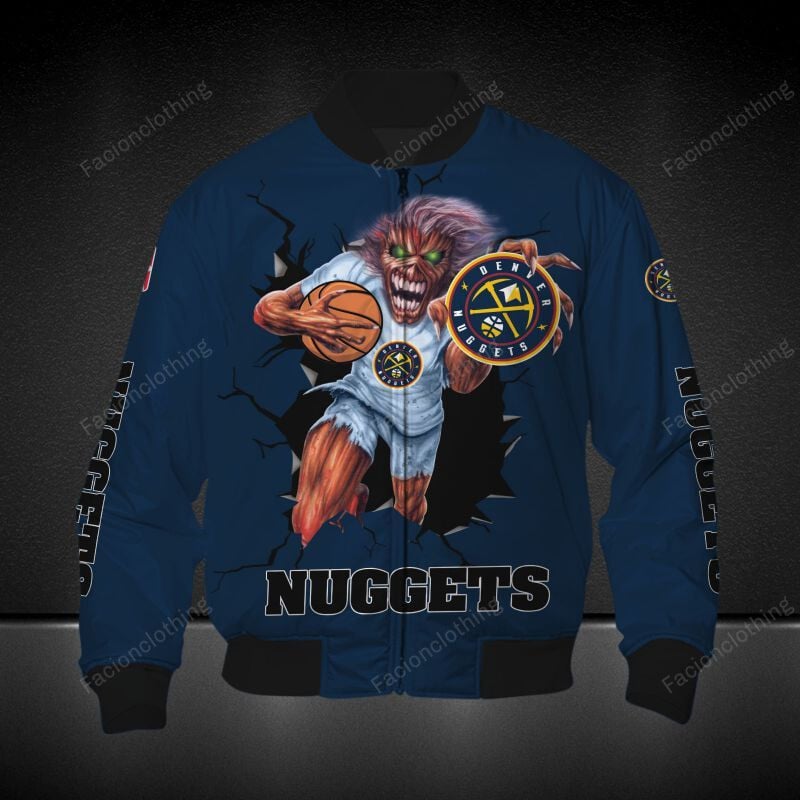 Sportswearmerch Denver Nuggets NBA Personalized Bomber Jacket For Fan