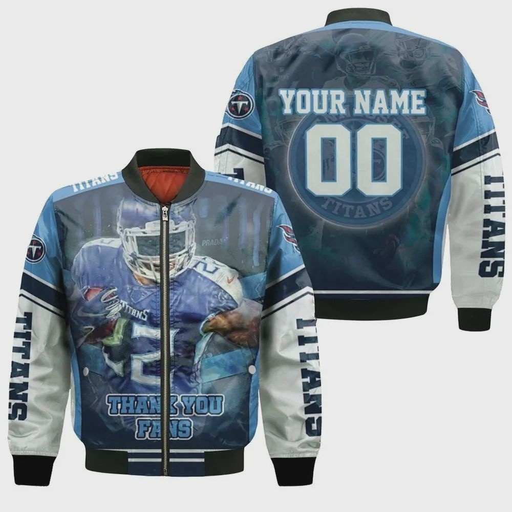 Sportswearmerch Derrick Henry x Tennessee Titans NFL Bomber Jacket For Fan