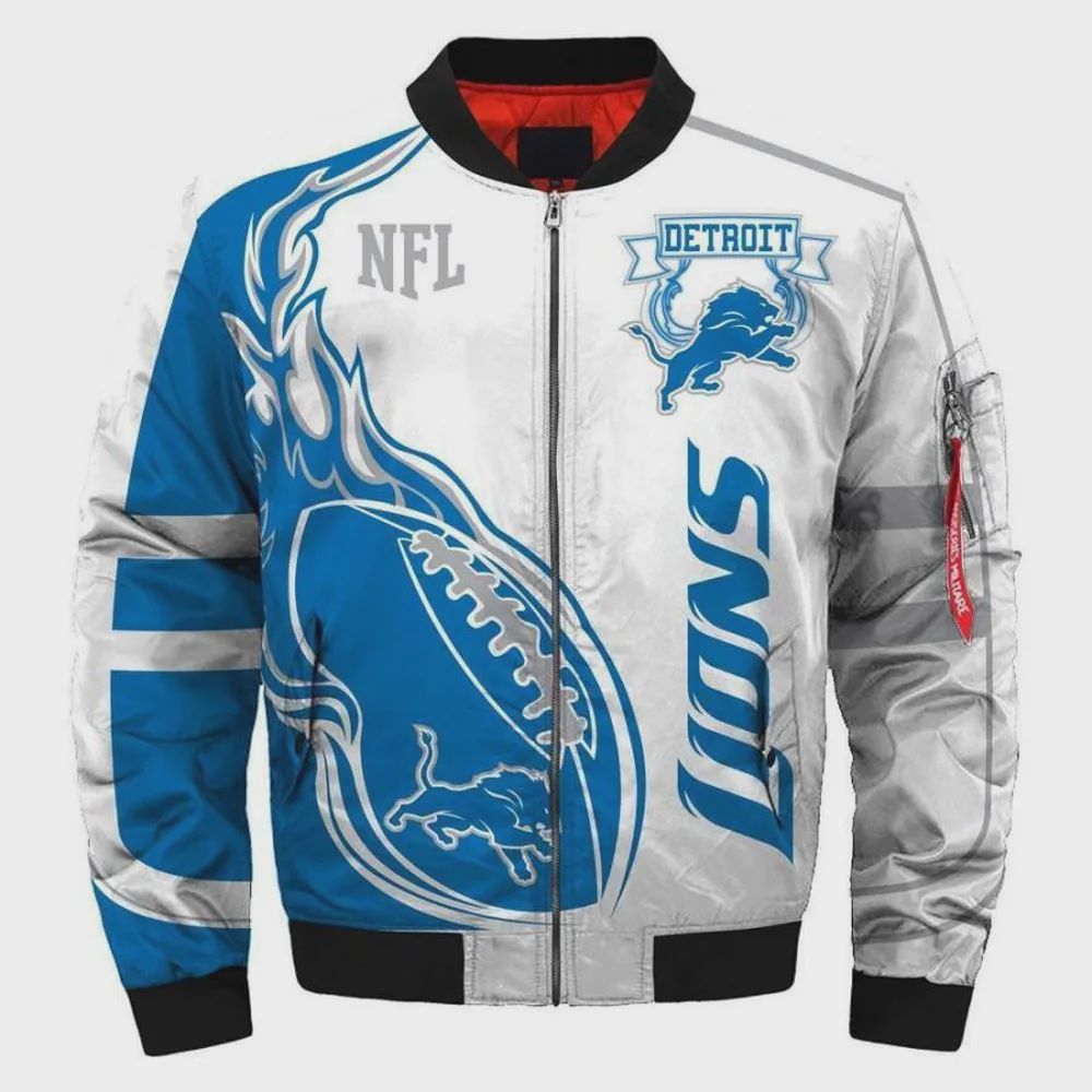 Sportswearmerch Detroit Lions NFL Bomber Jacket For Fan