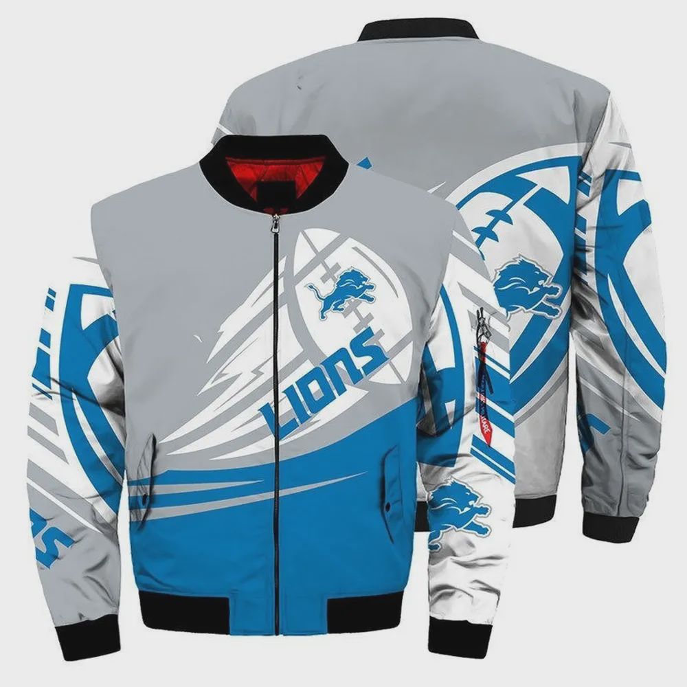 Sportswearmerch Detroit Lions NFL Bomber Jacket For Fan