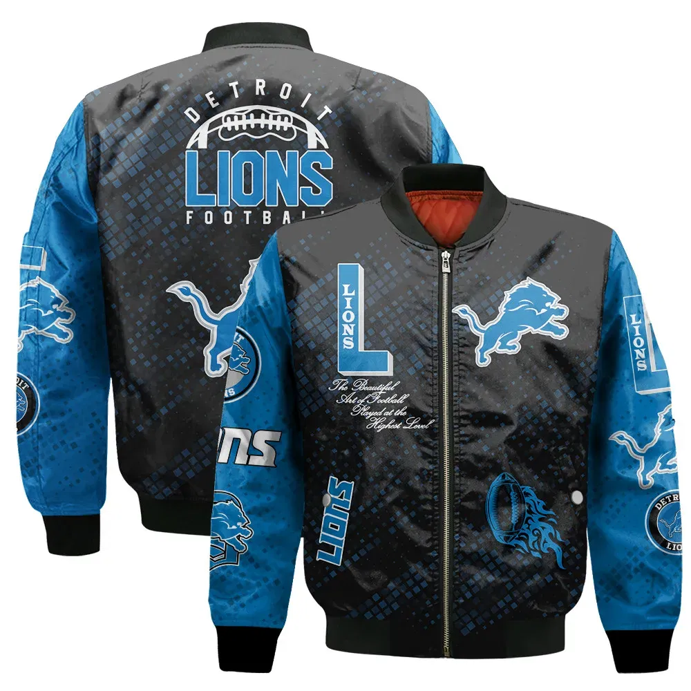 Sportswearmerch Detroit Lions NFL Bomber Jacket For Fan