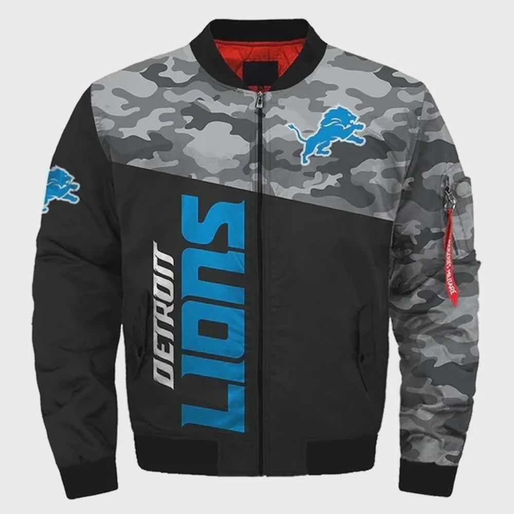 Sportswearmerch Detroit Lions NFL Bomber Jacket For Fan