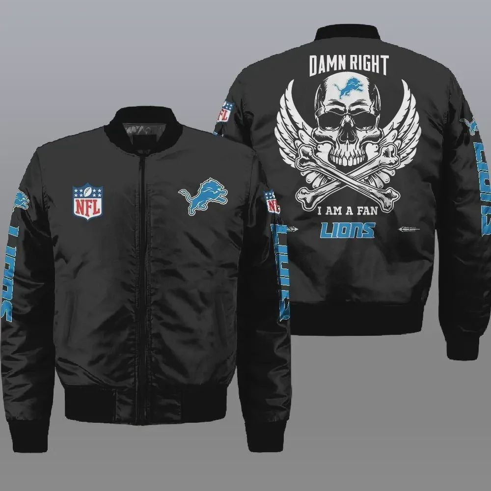 Sportswearmerch Detroit Lions NFL Bomber Jacket For Fan
