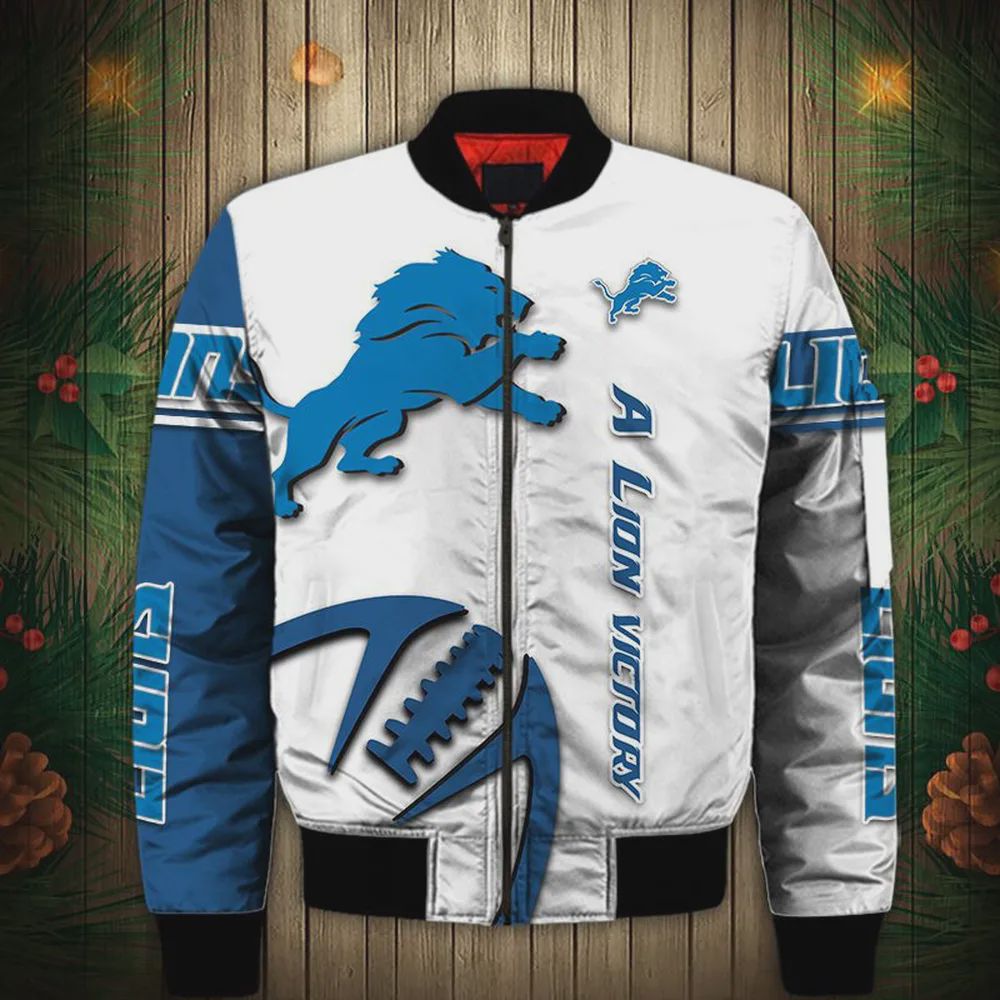 Sportswearmerch Detroit Lions NFL Bomber Jacket For Fan