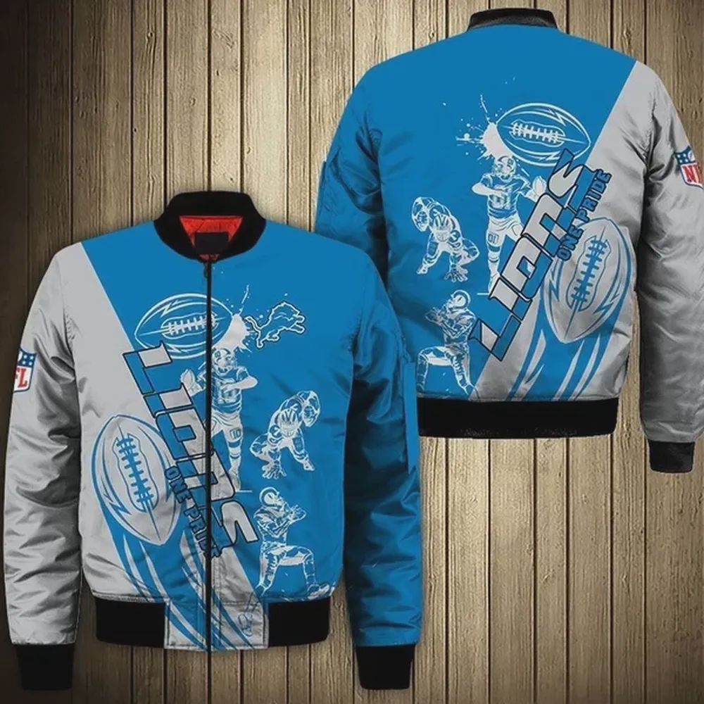 Sportswearmerch Detroit Lions NFL Bomber Jacket For Fan