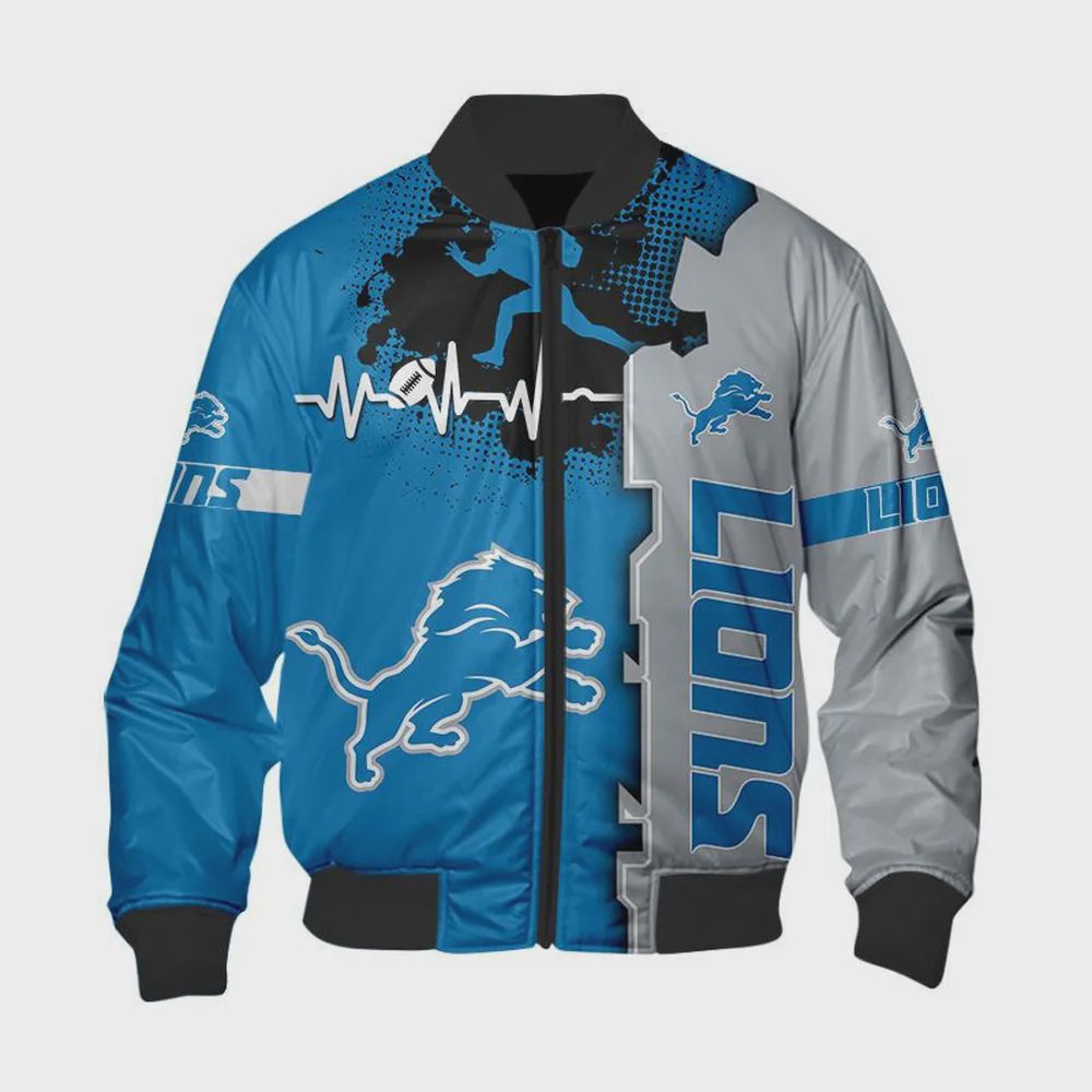 Sportswearmerch Detroit Lions NFL Bomber Jacket For Fan